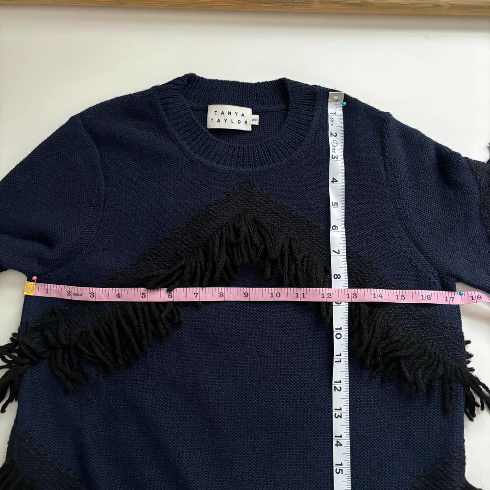 TANYA TAILOR FRINGE CHA CHA ALPACA SWEATER JUMPER BOHO STYLE WOMEN SIZE XS/S - Picture 11 of 16